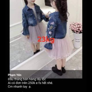 Combo áo khoác jeasn cho chị Hồng Diễm