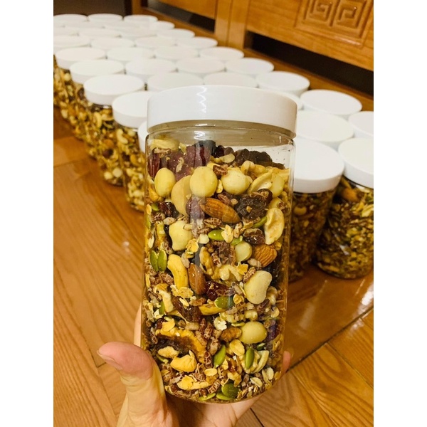 500g granola siêu hạt loại đặc biệt (cam kết ngon ko hôi dầu)