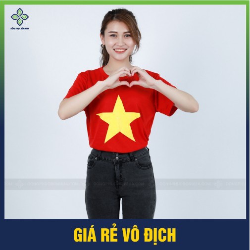 [GIÁ SỐC] Áo thun đồng phục Cờ Đỏ Sao Vàng Chất Đẹp - Đồng Phục Bốn Mùa