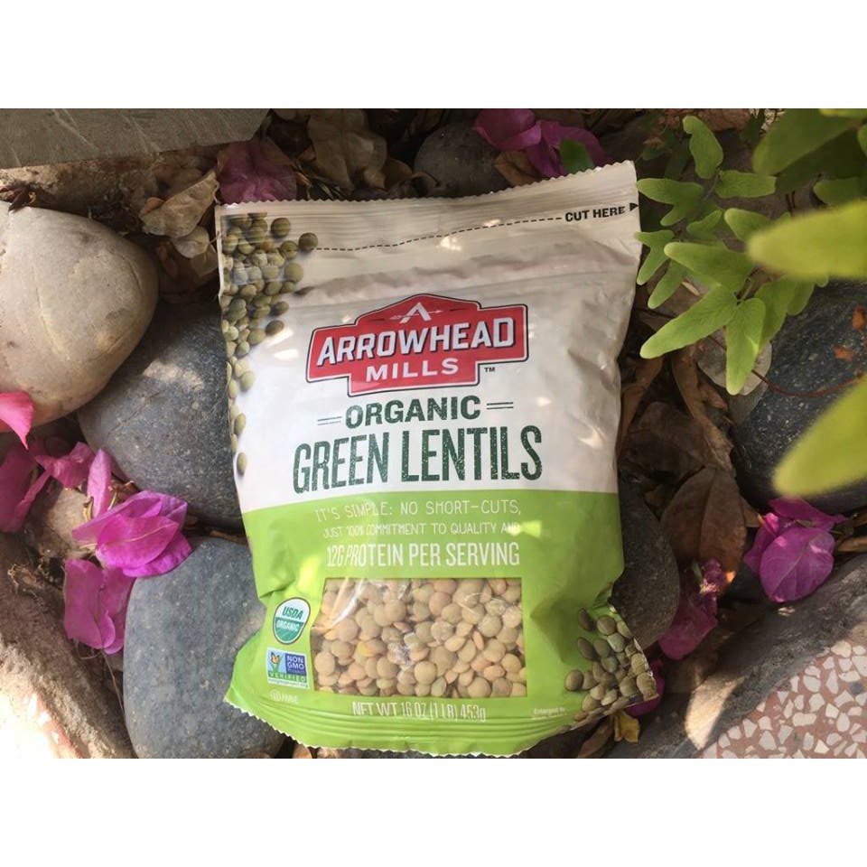 Đậu Lăng Xanh Hữu Cơ Arrowhead Mills 453g