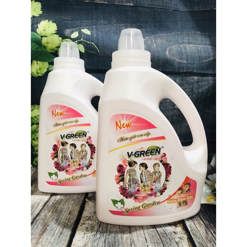 Nước giặt Spring Garden V-green 3.5 Lít