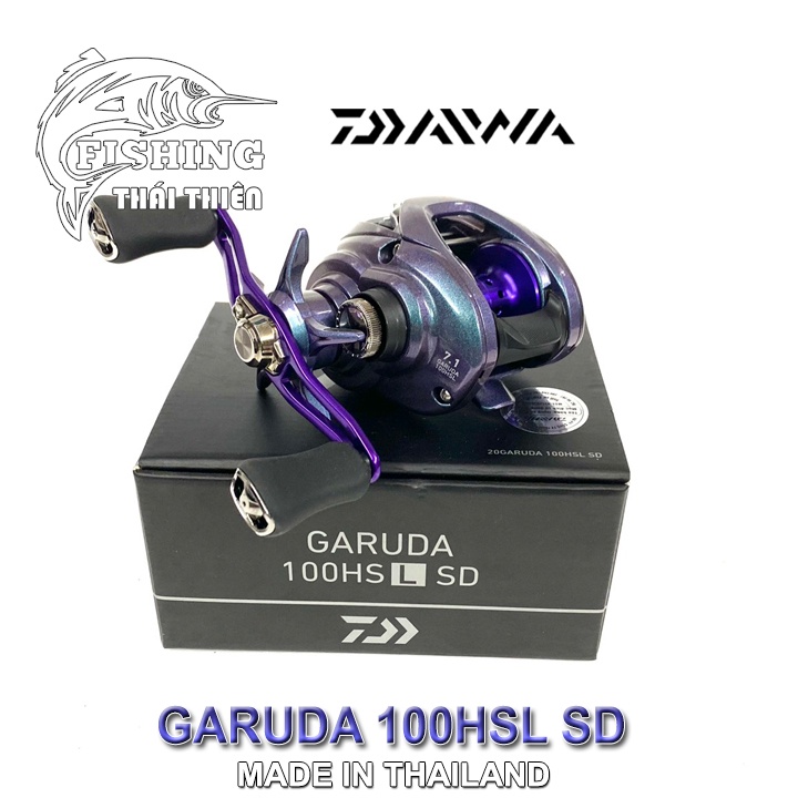 Máy Câu Ngang Daiwa Garuda 100HSL SD (Tay quay trái)