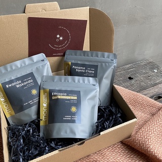 Bộ 3 túi cà phê hand brew 100g - cà phê hạt rang xay mono coffee roaster