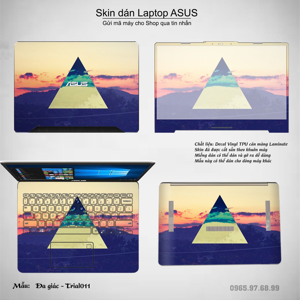 Skin dán Laptop Asus in hình Đa giác _nhiều mẫu 2 (inbox mã máy cho Shop)