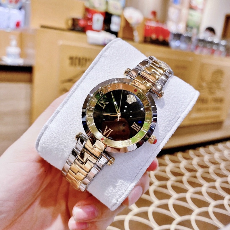 Đồng hồ thời trang versace cặp cao cấp nam nữ cực đẹp LUTOS WATCH