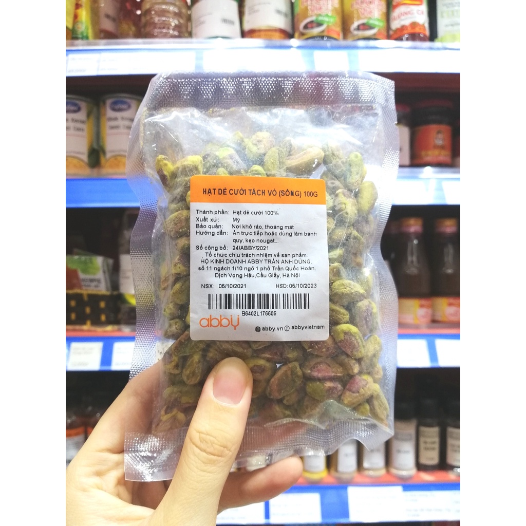 Hạt dẻ cười tách vỏ (sống) 100g