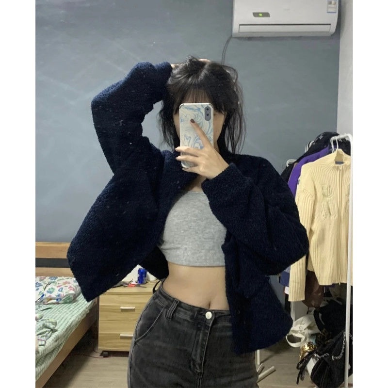 Áo khoác đệm bông ngắn phong cách Hàn Quốc thu đông hàng mới dành cho nữ