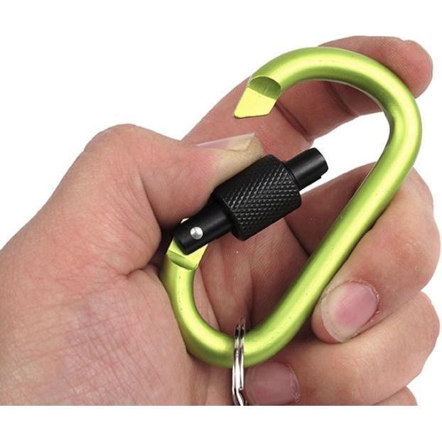 Móc khóa vòng khóa đa năng Carabiner Chữ D - Khoá Xoay 8cm - FuNo_express - BUNNY