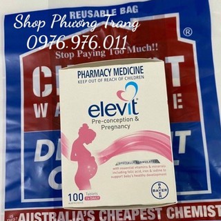 Elevit hộp 100 viên của Úc