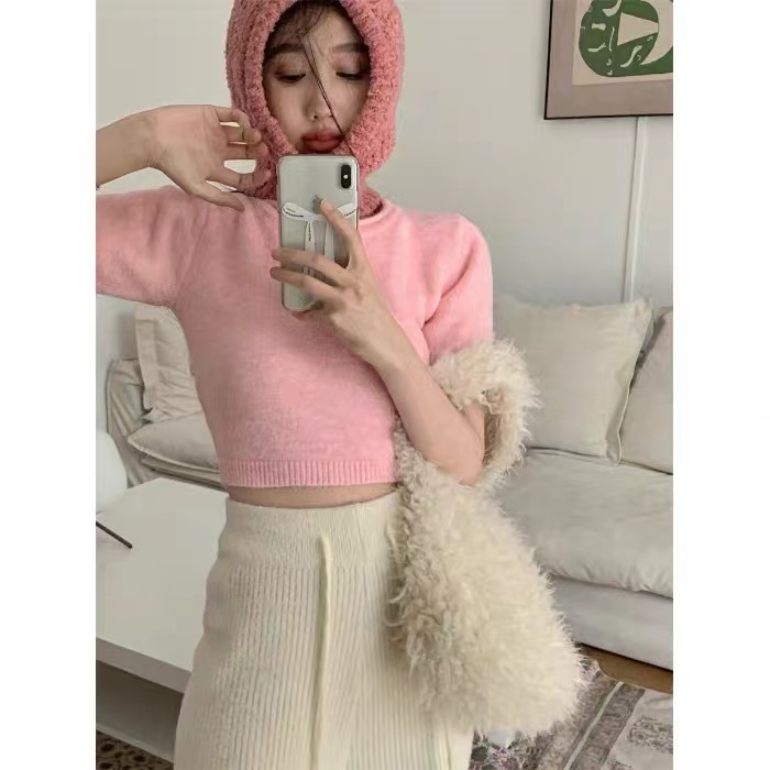 Áo Dệt Kim Thời Trang Xinh Xắn Dễ Phối Đồ Cho Nữ Kiểu Hàn Quốc