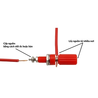 [HCM] Ổ cắm jack nguồn bắp chuối 4mm
