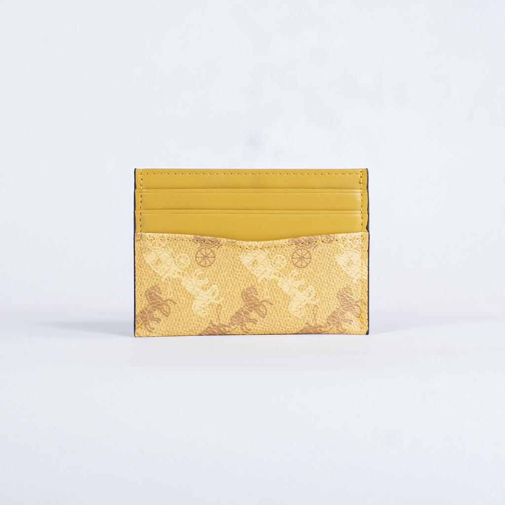 Ví đựng thẻ Card Holder Coach Monogram Da PU
