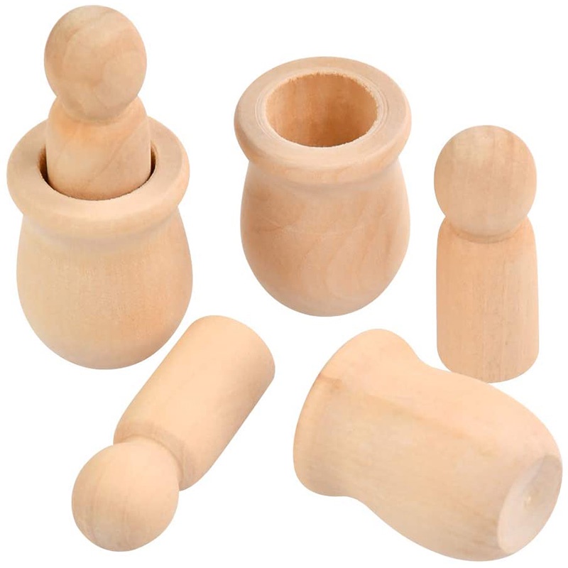 Búp Bê Người Bodies Bằng Gỗ Chưa Hoàn Thiện Kèm 20 Mẫu Vẽ