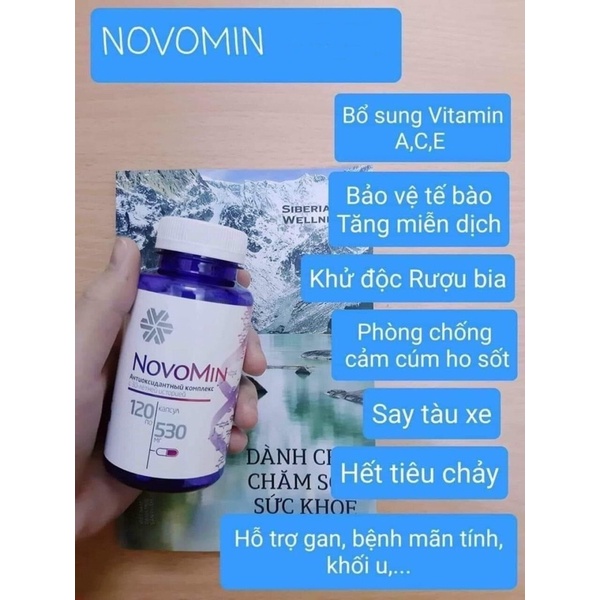 Hobomin siberian chính hãng viên uống chống oxy hoá, phục hồi tế bào