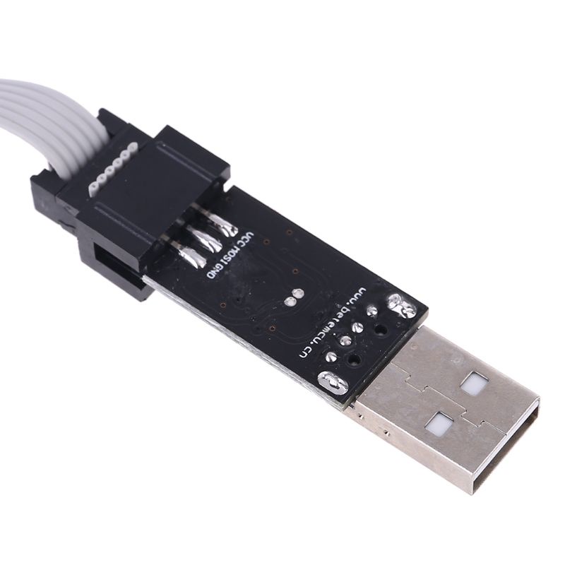 Bộ Lập Trình USB Hỗ Trợ Win7 64Bit 5V AVR ISP ATMEGA8 ATMEGA128 + Dây 6PIN