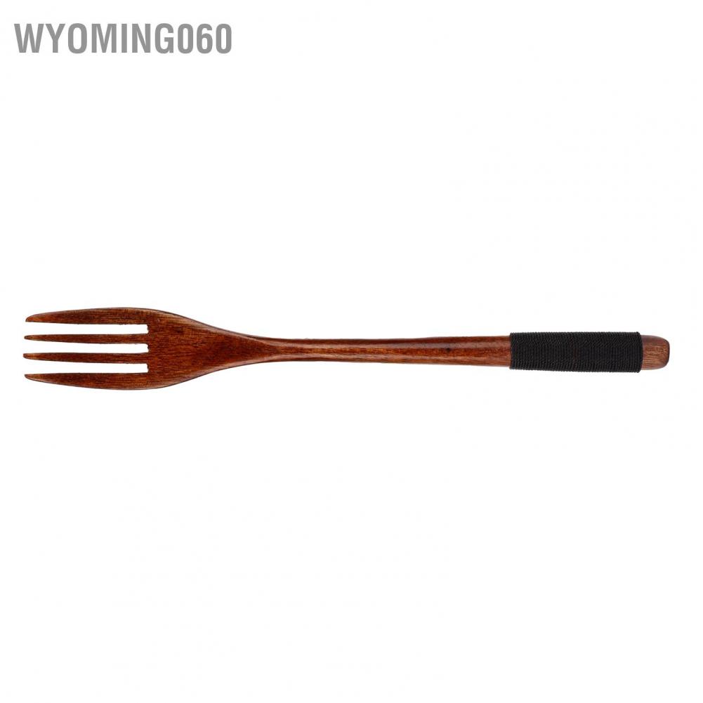 Wyoming060 Japanese Wooden Fork Kitchen Tableware Cutlery for Barbecue Picnic Camping Parties