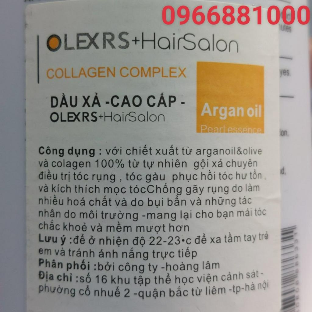 Olexrs Luxury Argan Oil Bộ Dầu Gội Xả 500+500ml Phục Hồi Chuyên Sâu Giảm Rụng Giảm Gàu