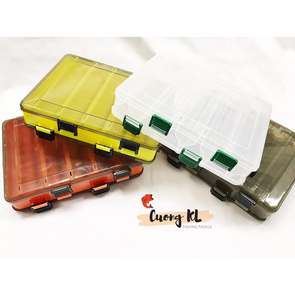 Hộp đựng đồ lure 2 mặt KM03 10 / 14 ngăn các màu