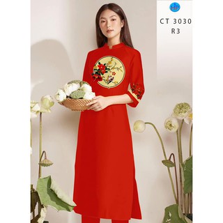 [HÀNG MỚI VỀ[ Vải áo dài in 3D họa tiết TẾT xinh, vải mềm, hình thật NEW