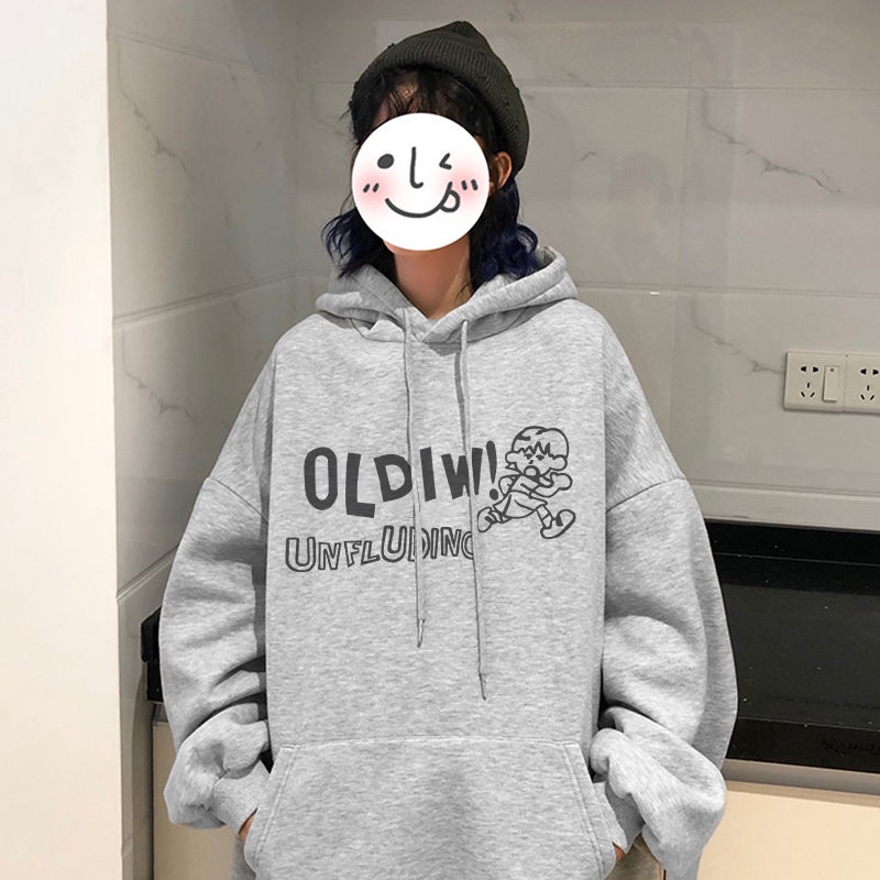 Áo Hoodie Dáng Rộng Thời Trang Phong Cách Hàn Quốc Cho Nữ