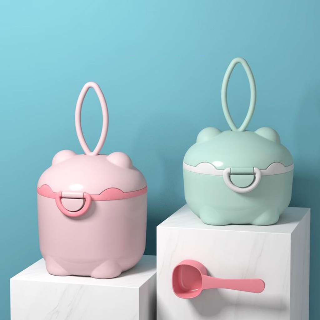 Hộp Đựng Sữa Bột Hình Chú Heo Nhỏ Gọn Tiện Dụng Mang Theo Du Lịch