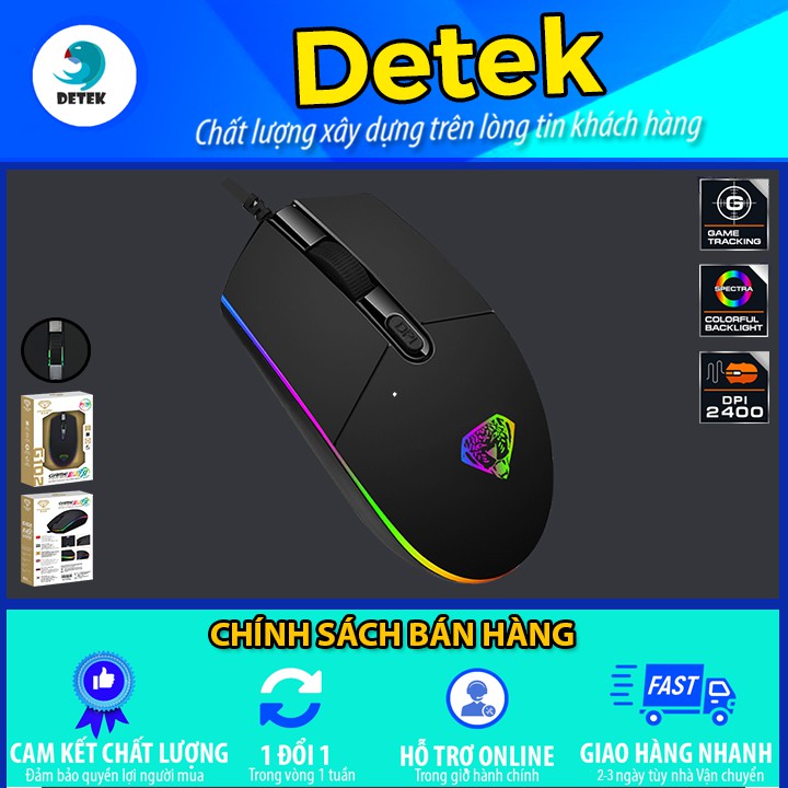 {có video} Chuột game thủ Divipard G102 RGB DPI 2400 led đa màu phù hợp cho game thủ và văn phòng BẢO HÀNH 3 THÁNG