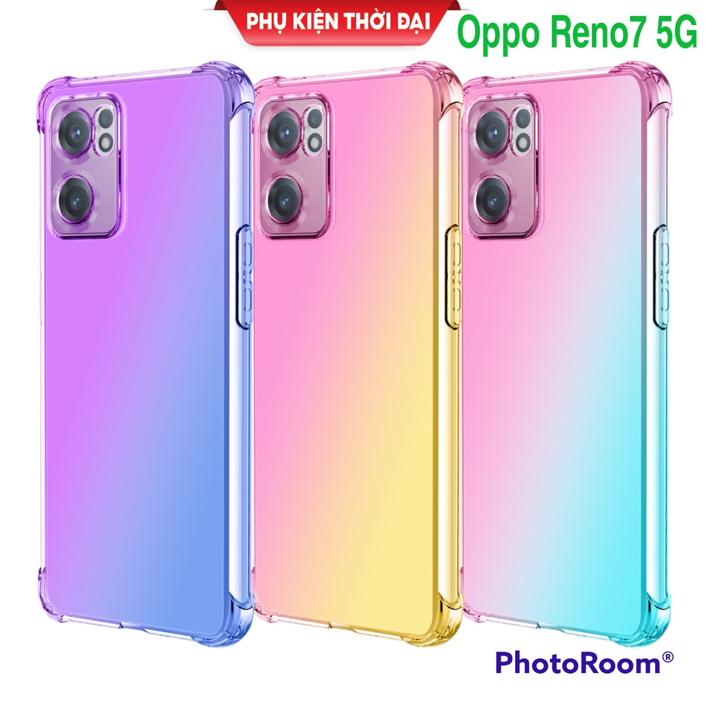 Ốp lưng Oppo Reno 5 / Reno 5 5G / Reno6 Z 5G / Reno 6 5G / Reno 7 5G dẻo đa sắc TPU lồi 4 góc chống sốc cao cấp