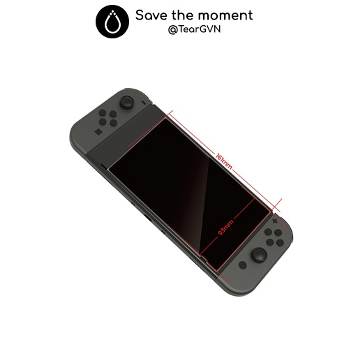 Dán cường lực 9H (DOBE) cho Nintendo Switch - Hộp 2 miếng