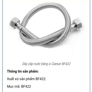 Dây cấp nươc mềm cho bồn cầu vệ sinh 40cm