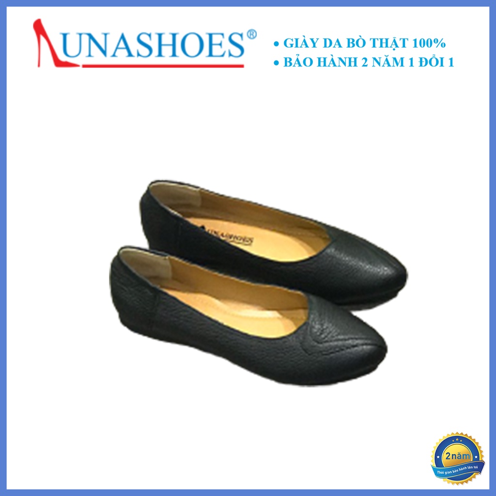 Giày moca nữ Lunashoes 1073 giầy đế bệt mũi nhọn cho mẹ cao cấp nhiều màu bảo hành 24 tháng Fullbox hàng vnxk