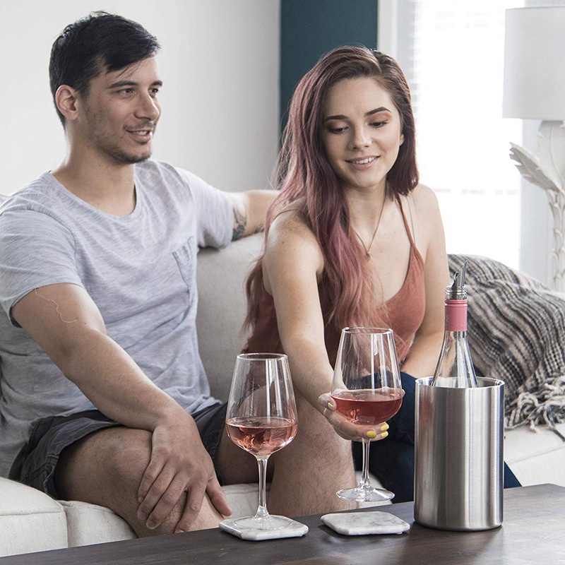 Thùng Đựng Rượu Giữ Lạnh 750ml Giữ Lạnh Cho Bình Rượu Vang | Bình Đựng Rượu Làm Lạnh / Sâm Panh Bằng Thép Không Gỉ Không Thấm Mồ Hôi