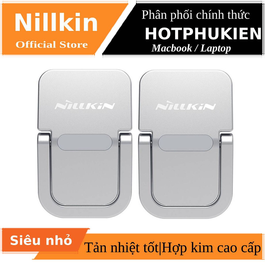 Bộ giá đỡ tản nhiệt mini Nillkin Laptop Bolster portable stand cho Macbook / laptop siêu nhỏ gọn