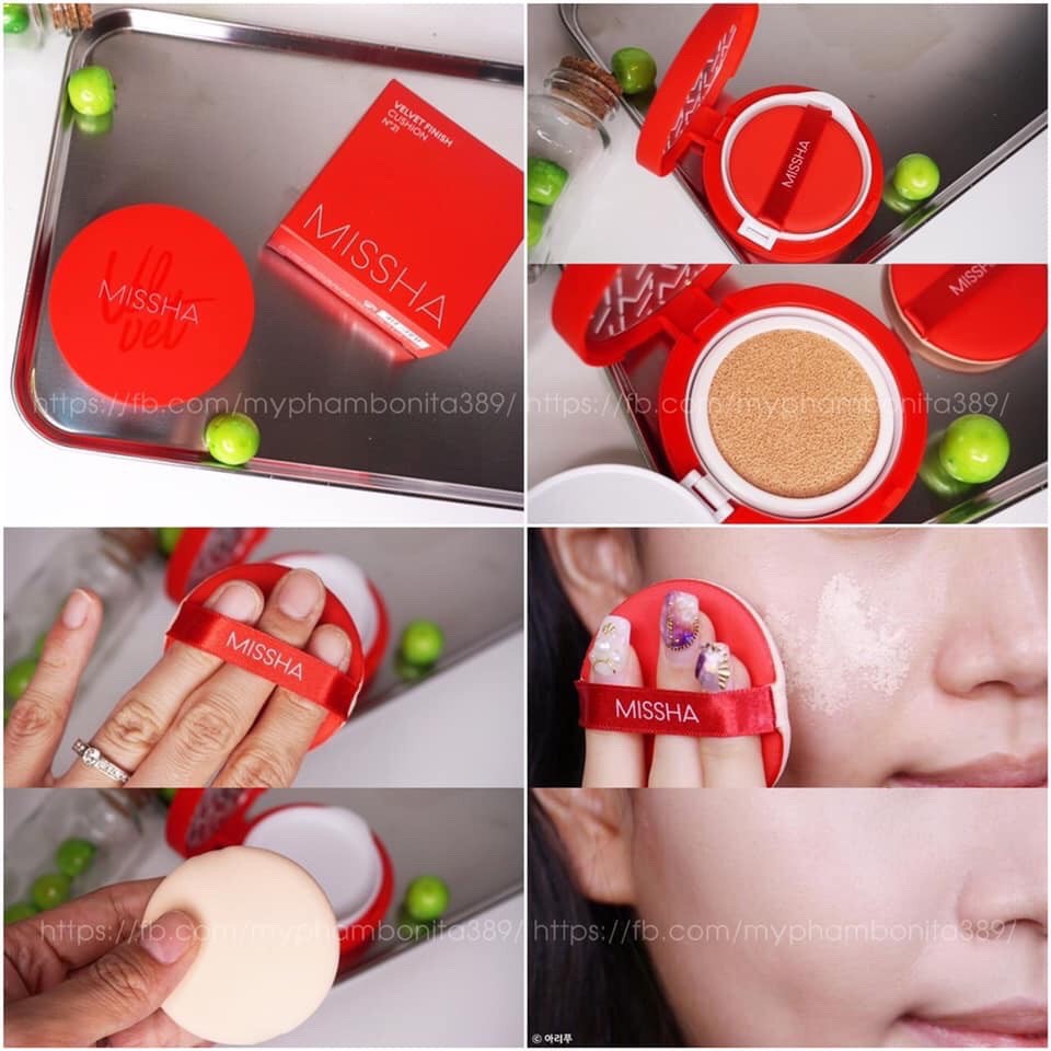 Phấn Nước Mềm Mịn MISSHA Velvet Finish Cushion SPF50 PA+++ - Vỏ đỏ | BigBuy360 - bigbuy360.vn