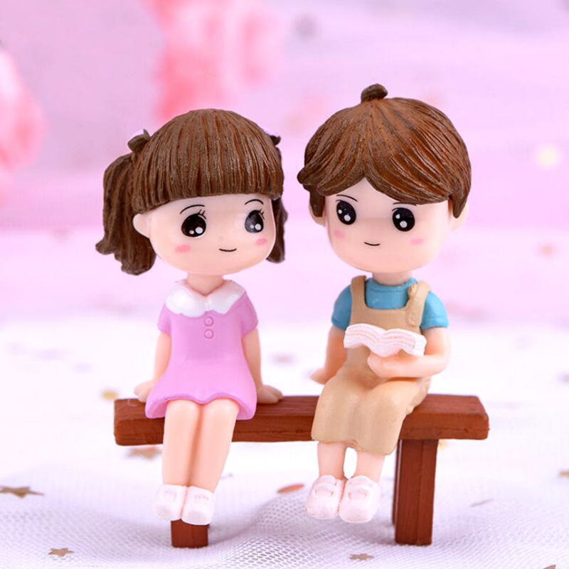 Bộ 3 mô hình phong cách cặp đôi xinh xắn trang trí cho sân vườn