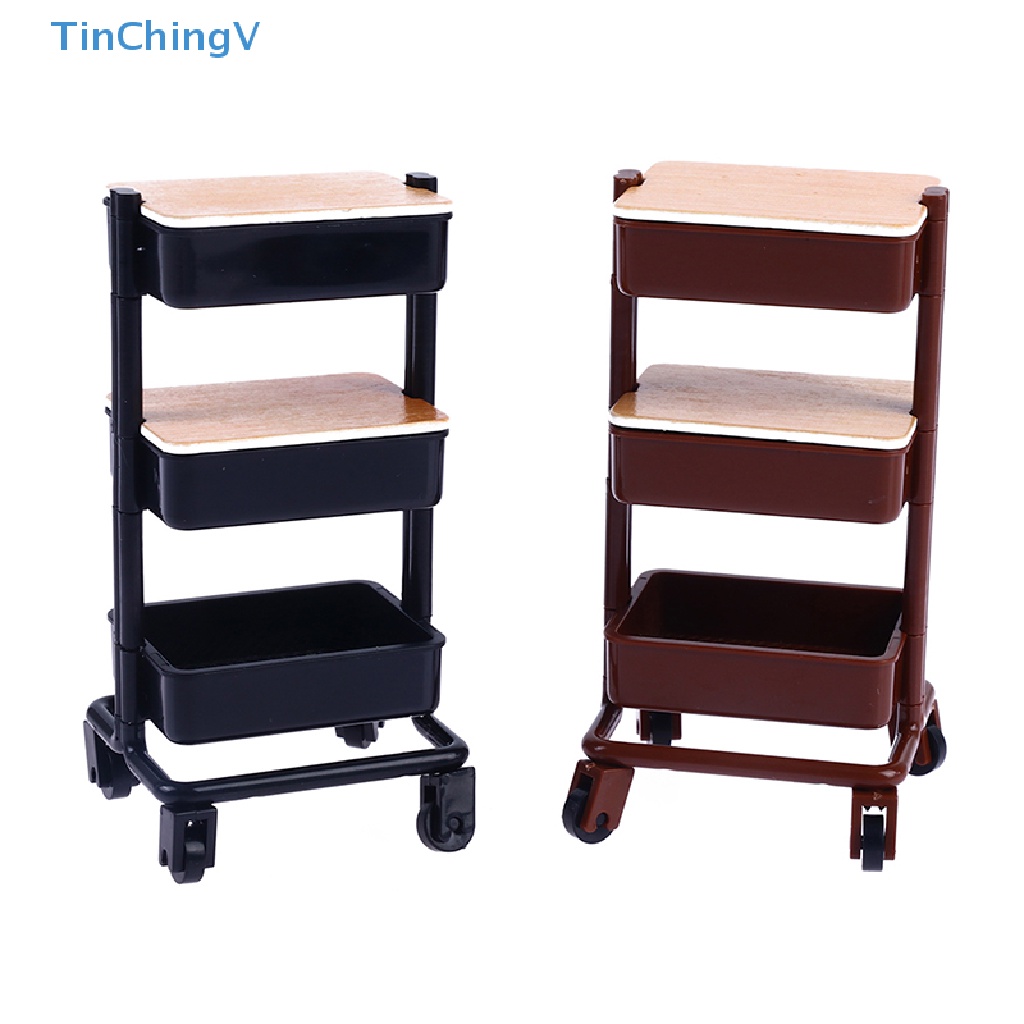 [TinChingV] Xe Đẩy Đựng Đồ Chơi Trang Trí Nội Thất Nhà Búp Bê 1: 12