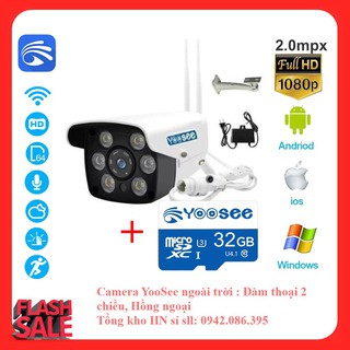 Camera yoosee ngoài trời siêu nét + thẻ nhớ 32gb