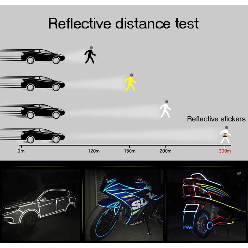 Mountain bike decorative reflective stickers