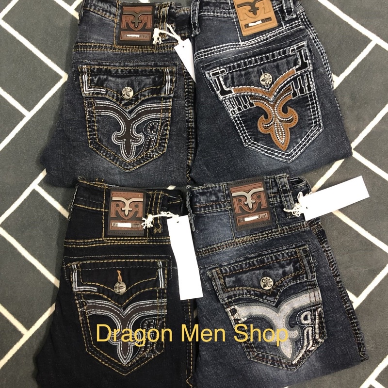 Quần BigSize 86kg-95kg(Size 36). Jeans Nam dài Rock- Ông Địa Cao Cấp