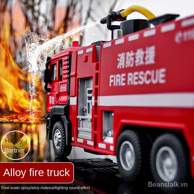 Mô hình xe cứu hỏa đồ chơi cho bé
