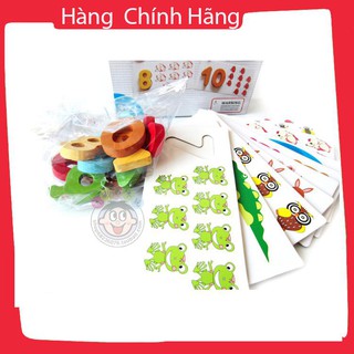 Bộ đồ chơi thẻ số ghép hình 3D cho bé