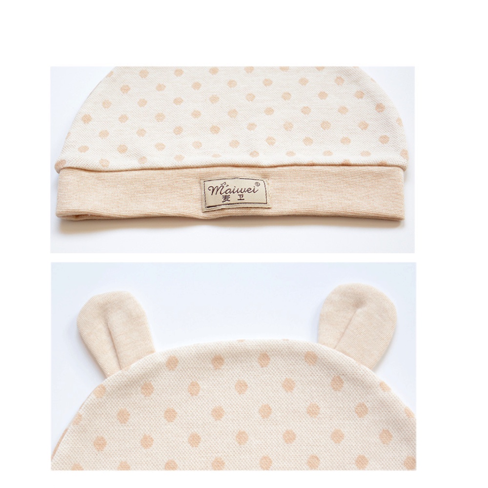 [HÀNG SẴN]Mũ che thóp cho bé sơ sinh, mũ cotton ORGIANIC cao cấp 100%không chất tẩy nhuộm an toàn cho bé giữ ấm đầu