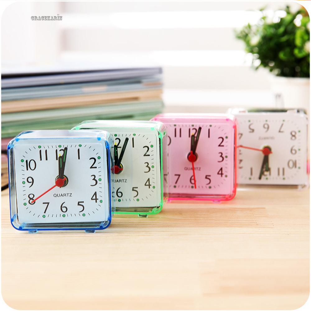 Clock ABS Alarm Clock Square Universal Supplies Table Snooze High Quality