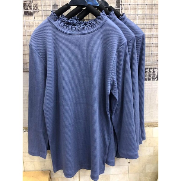Áo thun nữ xuất nhật tay lửng, cotton gân