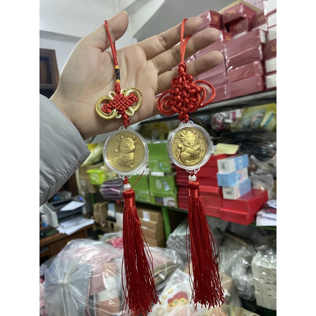 Trâu Vàng Treo Ô Tô (Hàng Không Hộp) | BigBuy360 - bigbuy360.vn