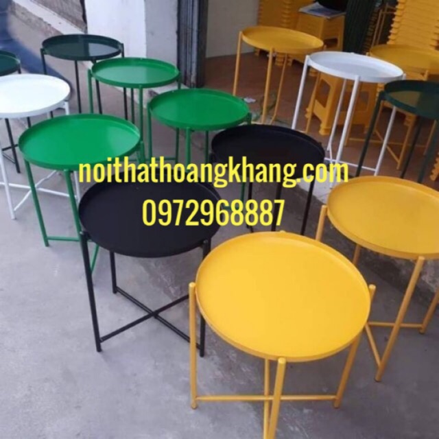 Bàn trà chanh, bàn tròn sắt,bàn cafe xếp