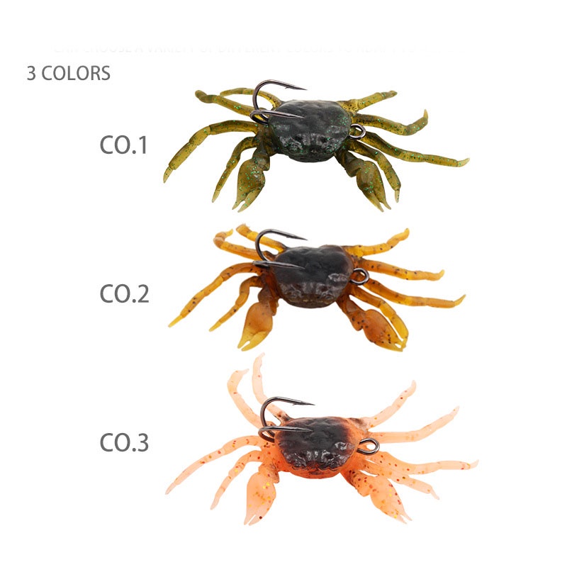 Mồi Câu Cá Giả Hình Con Cua Mềm 13cm 33.5g