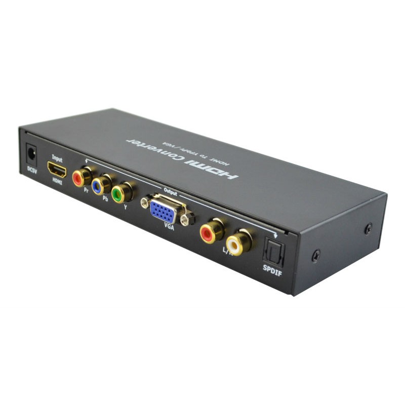 🌟QUA SỬ DỤNG🌟 BỘ chuyển đổi HDMI sang VGA,,Component , AV Có Audio - Hàng chất lượng -  HDMI TO VGA , YPBPR