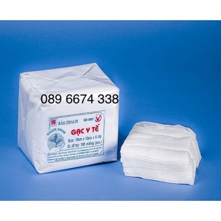 Gạc Thẫm Mỹ 10cmx10cmx6 lớp Bảo Thạch ( 100 miếng )