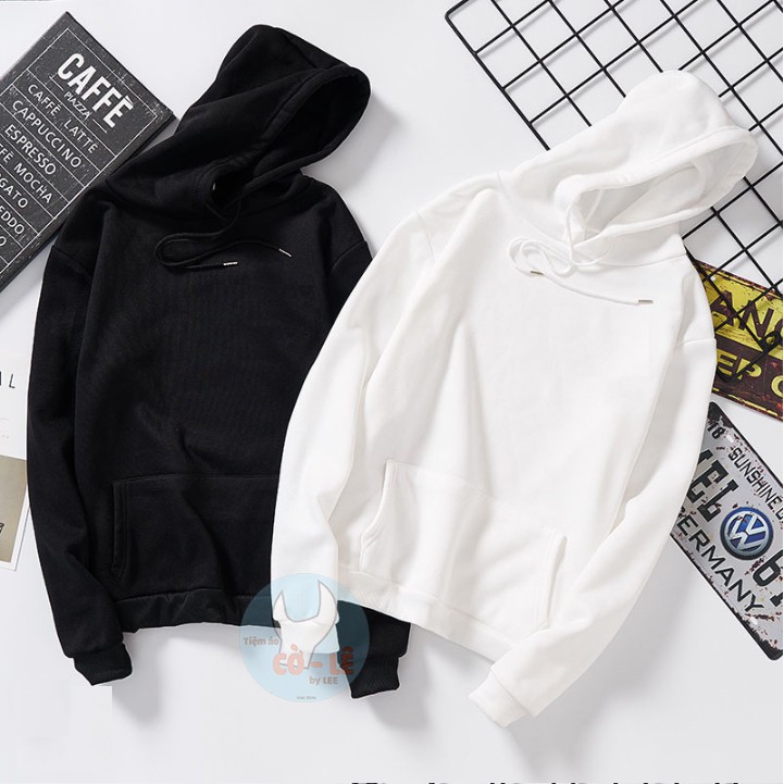 Áo Hoodie nỉ da cá màu trắng thời trang