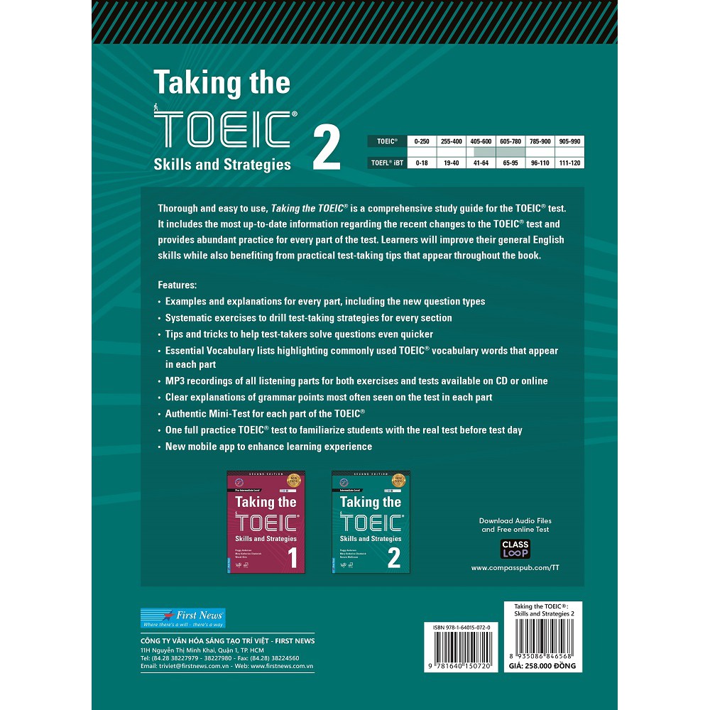 Sách Taking The Toeic Skills And Strategies 2 First News